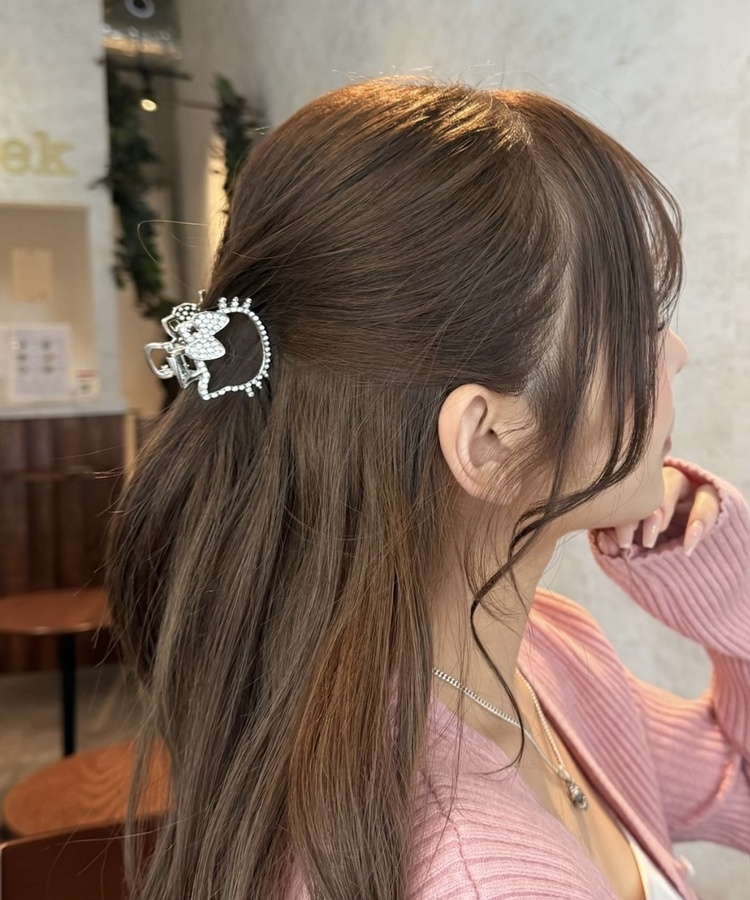 ネコヘアクリップ SILVER