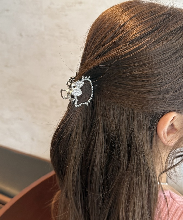 ネコヘアクリップ SILVER