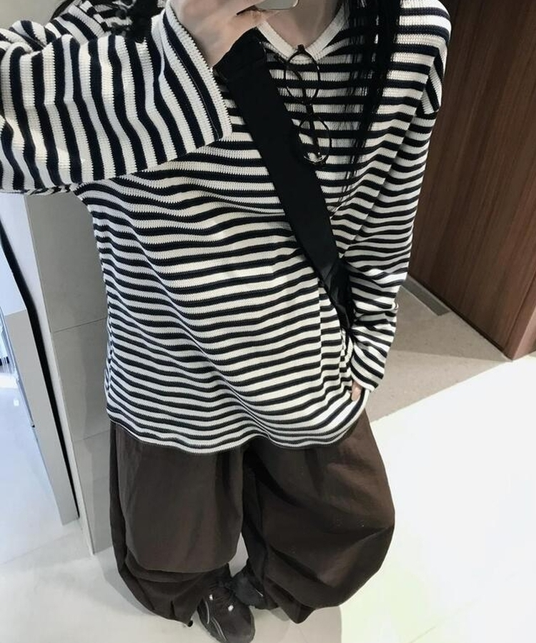 コットンパンツ ストリングバンディングナイロンパンツ(5color) BROWN