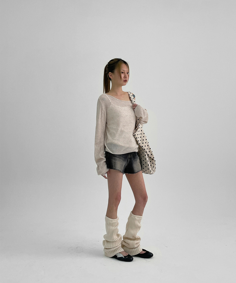 샤니피 썸머 골지 니트