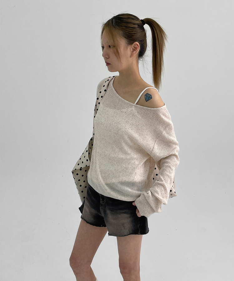 샤니피 썸머 골지 니트