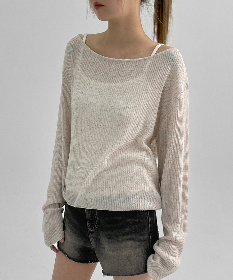 샤니피 썸머 골지 니트