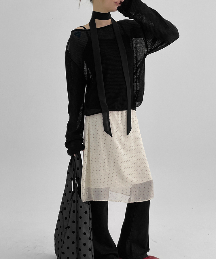 샤니피 썸머 골지 니트