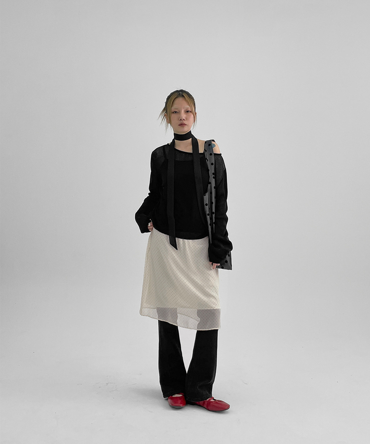 샤니피 썸머 골지 니트