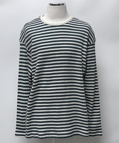 長袖Tシャツ ブライアンワッフルストライプTシャツ