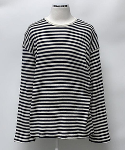 長袖Tシャツ ブライアンワッフルストライプTシャツ