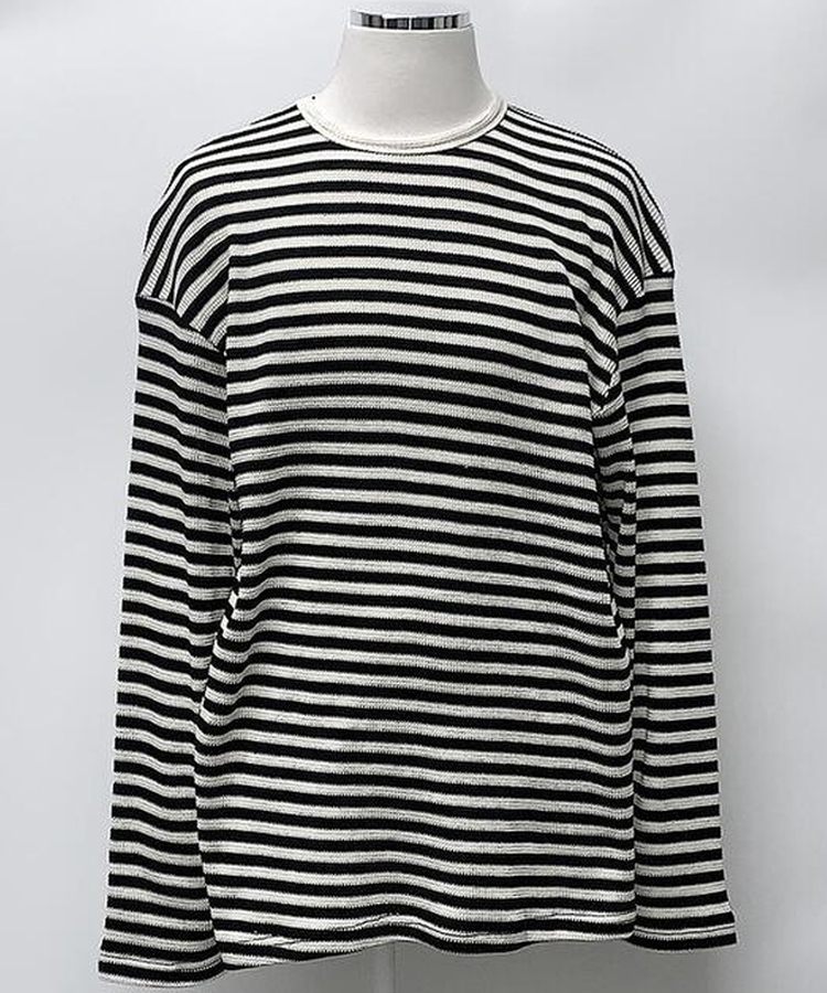 ブライアンワッフルストライプTシャツ