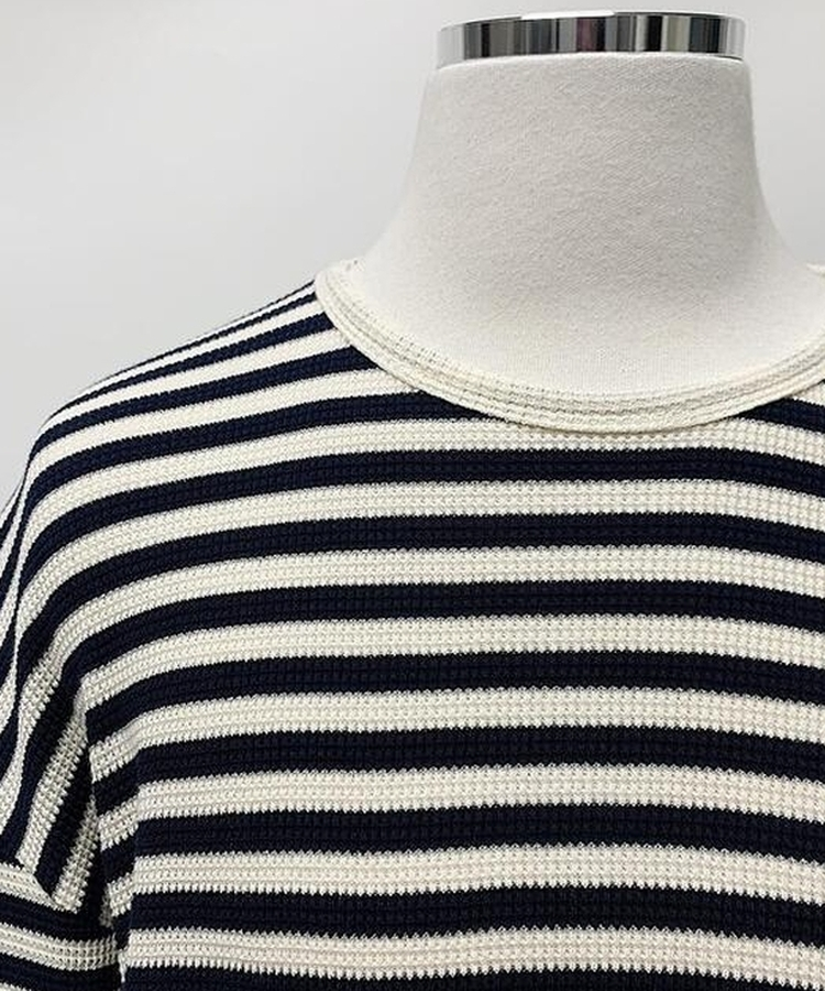 ブライアンワッフルストライプTシャツ