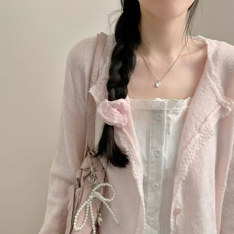 スプリングニットカーディガン PINK