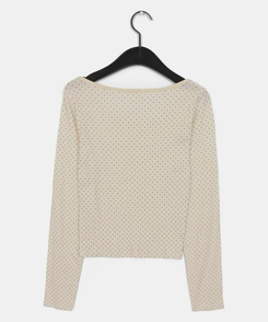 ドットラウンド長袖Tシャツ