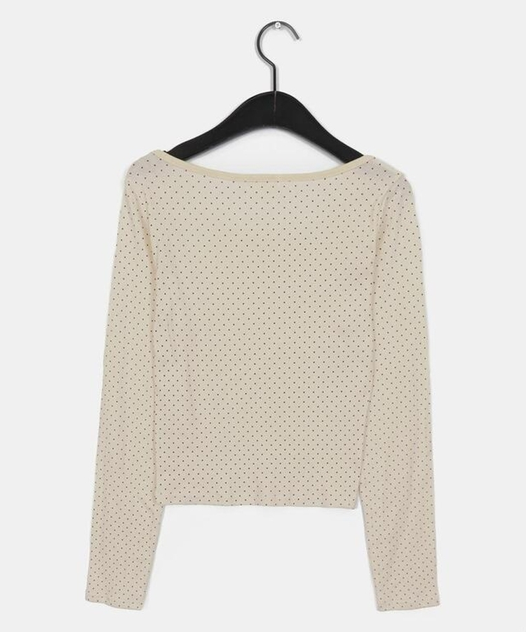 ドットラウンド長袖Tシャツ