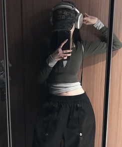 コットンパンツ バックルバンディングカーゴパンツ BLACK