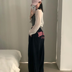 トレーニングパンツ バックポイントワイドトレーニングパンツ NAVY