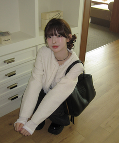 タッセルツイードジャケット IVORY