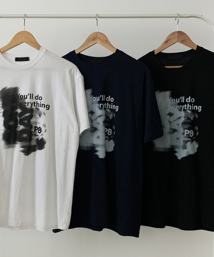 プリンティング半袖Tシャツ