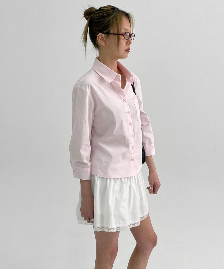 コットンパンチングミニスカートパンツ｜ミニスカート｜韓国