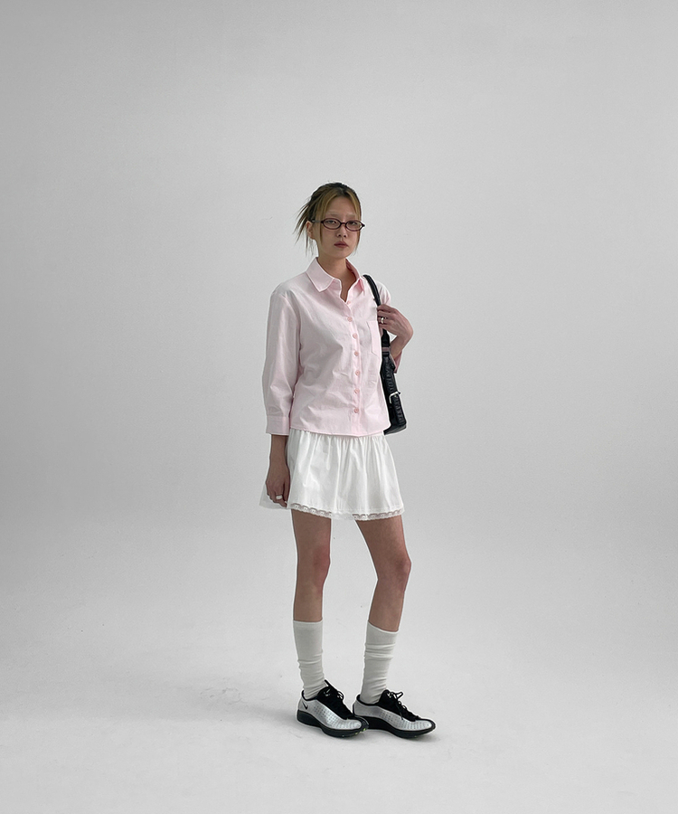 コットンパンチングミニスカートパンツ｜ミニスカート｜韓国