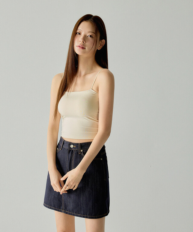 【カップ付き】ベーシックキャミソール(5color) CREAM