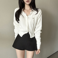 シルバーペンダントカーディガン(6color) IVORY