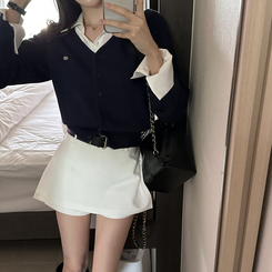 シルバーペンダントカーディガン(6color) DARK BLUE