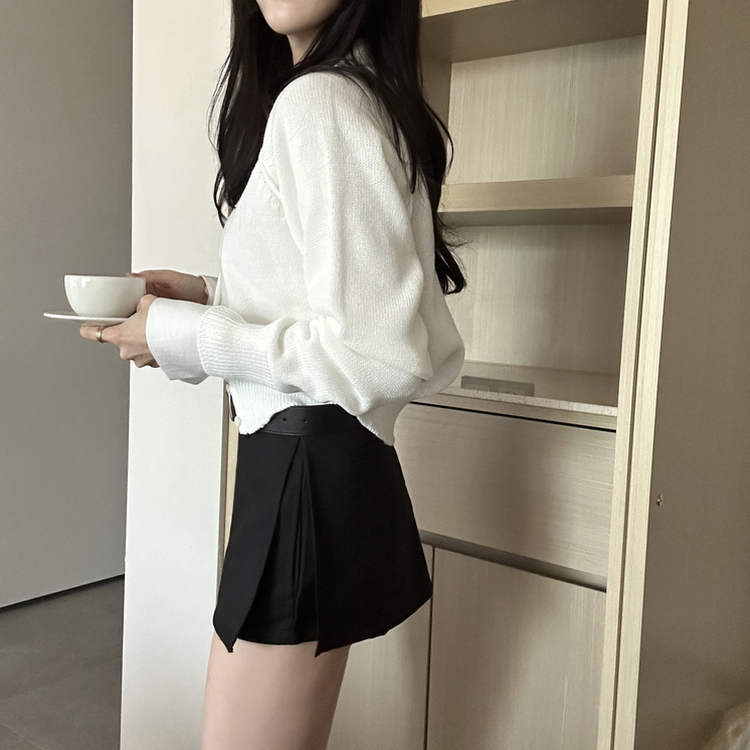 シルバーペンダントカーディガン(6color) IVORY