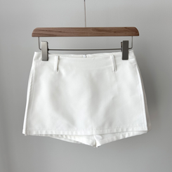 【ベルト付き】【ベルト付き】カジュアルスカートパンツ