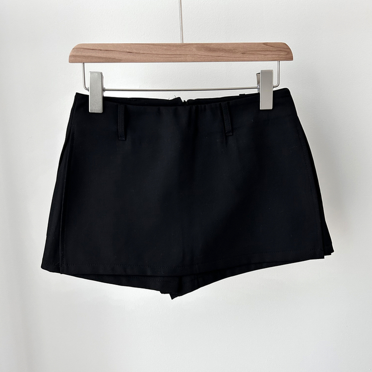 【ベルト付き】【ベルト付き】カジュアルスカートパンツ