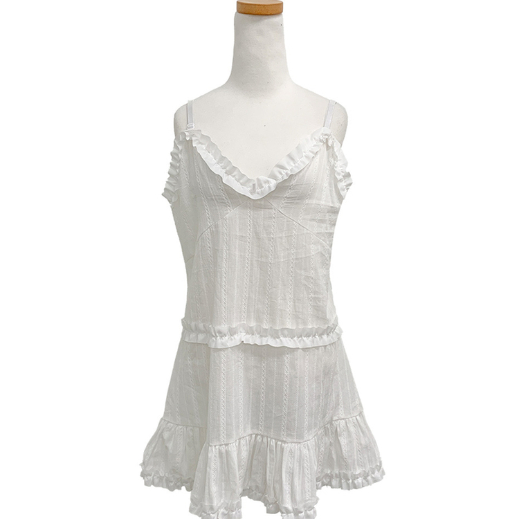 フリルビスチェミニワンピース