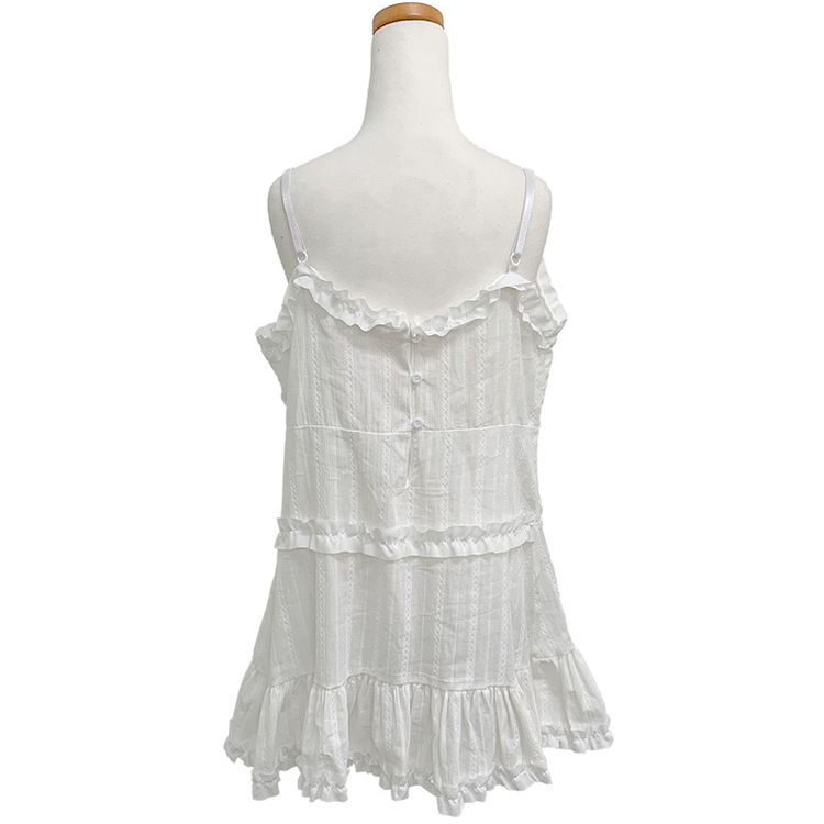 フリルビスチェミニワンピース