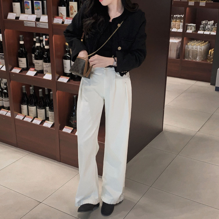 엔티크 프린지 트위드 크롭 스탠다드핏 하객 자켓