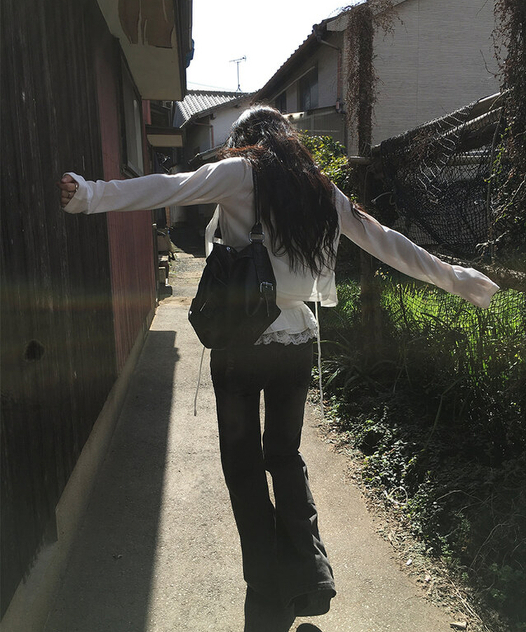 ウォッシングブーツカットパンツ BLACK DENIM