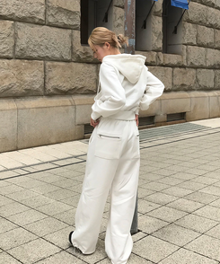 【MADE/数量限定】プレミアムフードジップアップトレーニングセット WHITE