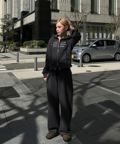 【MADE/数量限定】プレミアムフードジップアップトレーニングセット CHARCOAL