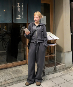 【MADE/数量限定】プレミアムフードジップアップトレーニングセット CHARCOAL