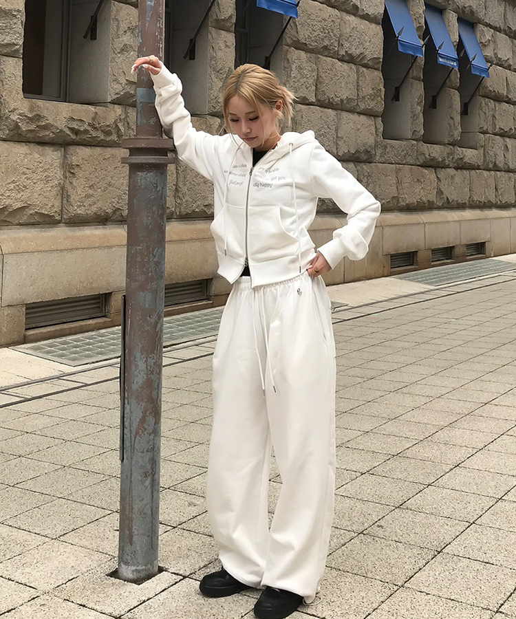 【MADE/数量限定】プレミアムフードジップアップトレーニングセット WHITE