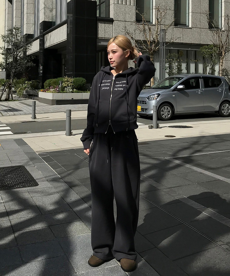 【MADE/数量限定】プレミアムフードジップアップトレーニングセット CHARCOAL