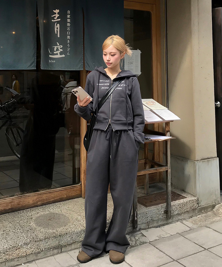 【MADE/数量限定】プレミアムフードジップアップトレーニングセット CHARCOAL