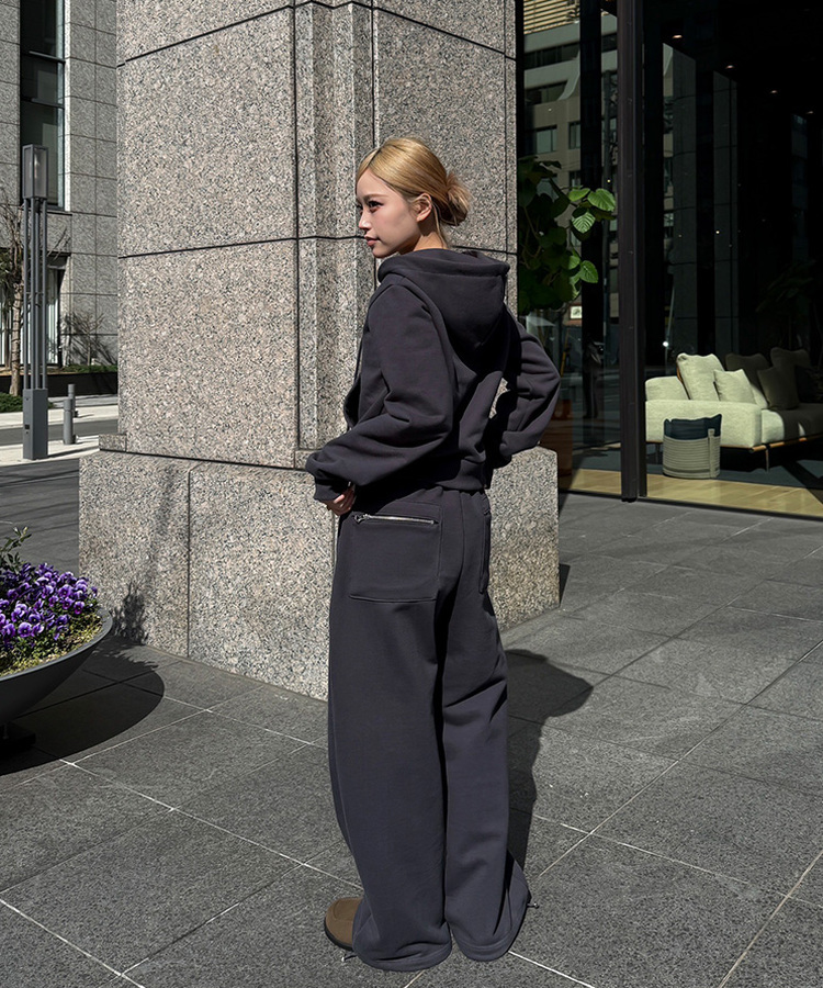 【MADE/数量限定】プレミアムフードジップアップトレーニングセット CHARCOAL