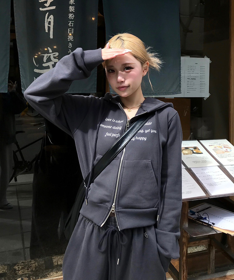 【MADE/数量限定】プレミアムフードジップアップトレーニングセット CHARCOAL