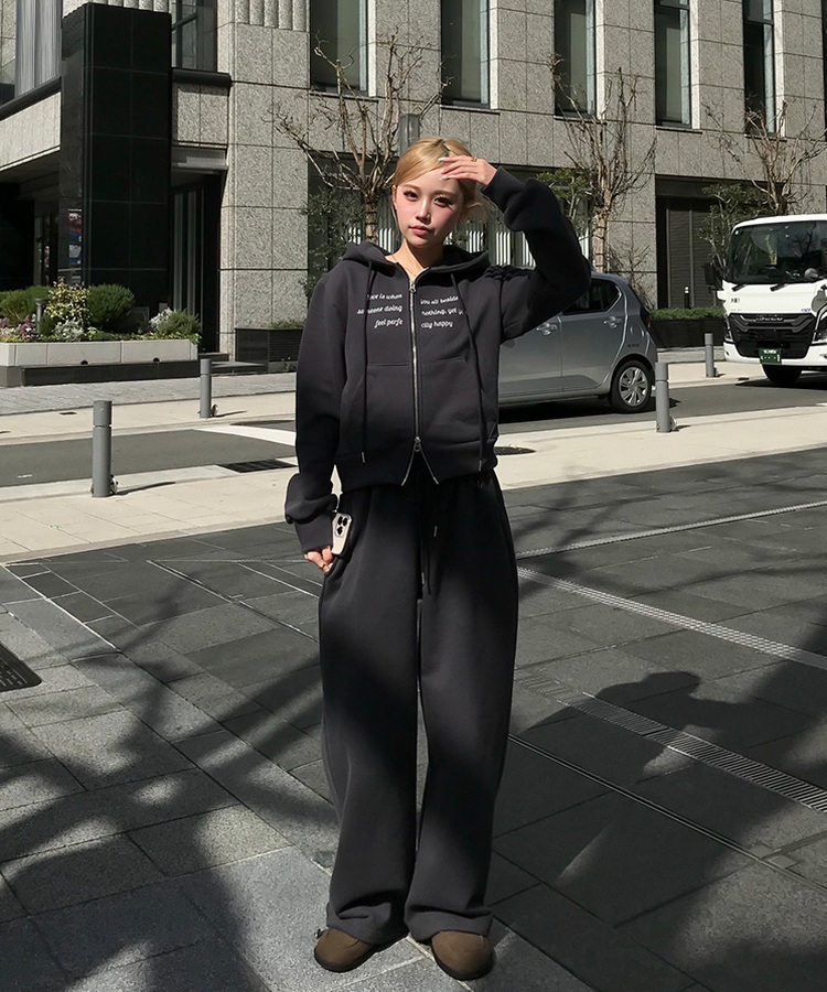 【MADE/数量限定】プレミアムフードジップアップトレーニングセット CHARCOAL