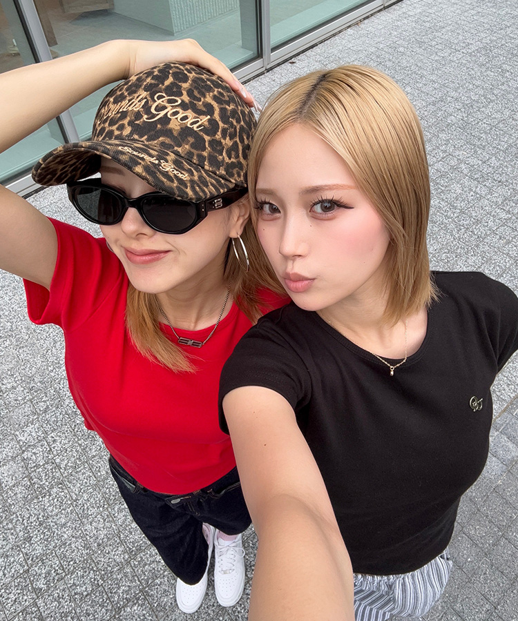 【単独/MADE】形崩れNO！プレミアムブローチ半袖Tシャツ RED