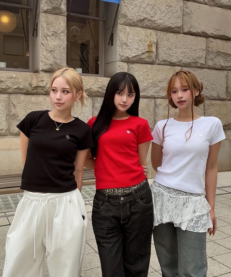 【単独/MADE】形崩れNO！プレミアムブローチ半袖Tシャツ BLACK