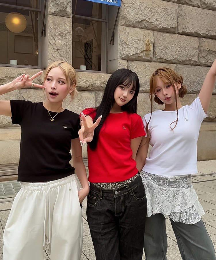 【単独/MADE】形崩れNO！プレミアムブローチ半袖Tシャツ BLACK