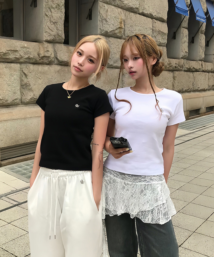 【単独/MADE】形崩れNO！プレミアムブローチ半袖Tシャツ WHITE