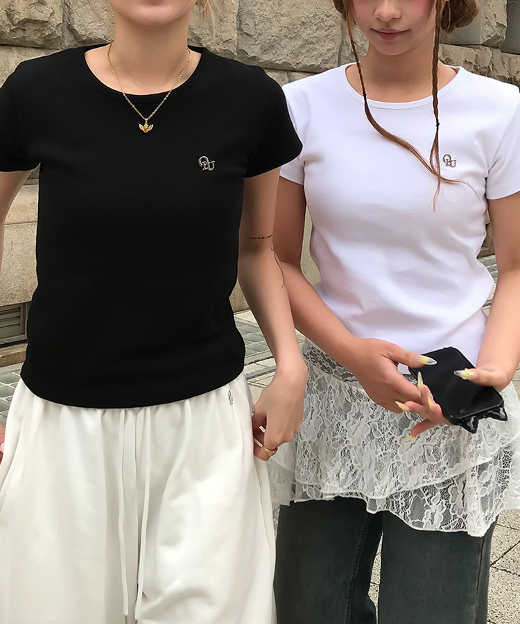 【単独/MADE】形崩れNO！プレミアムブローチ半袖Tシャツ WHITE