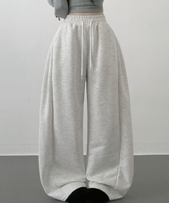 【丈別】サイドスナップトレーニングパンツ MELANGE WHITE