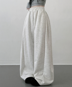 【丈別】サイドスナップトレーニングパンツ MELANGE WHITE