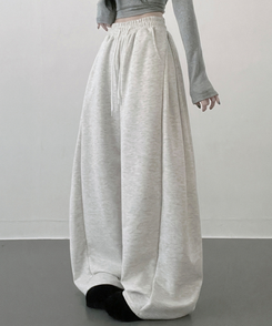 【丈別】サイドスナップトレーニングパンツ MELANGE WHITE