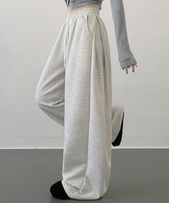 【丈別】サイドスナップトレーニングパンツ MELANGE WHITE