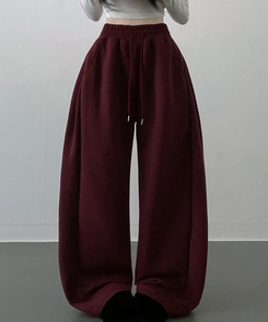 【丈別】サイドスナップトレーニングパンツ BURGUNDY